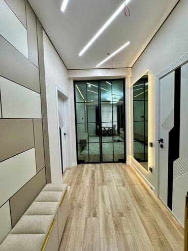 сдаю квартиру 2х ком в бишкеке район пишпек: 2 комнаты, 57 м², Элитка, 14 этаж, Дизайнерский ремонт — 1