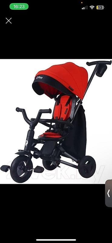 bmb 39: Детский трехколесный велосипед-трансформер с родительской ручкой и — 1