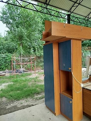 спальный мебел: Детская гарнитура, Б/у, Для девочки, Для мальчика, ДСП, цвет - Коричневый, Самовывоз — 1