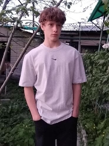 именные: Мужская футболка, L, Nike, Новый, цвет - Серый, Бесплатная доставка — 6