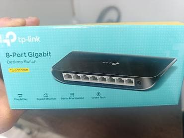 коммутатор: TP-Link TL-SG1008D — гигабитный 8-портовый настольный коммутатор — 1