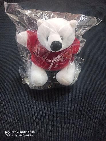 касметика для детей: Мягкая игрушка «Медвежонок Coca‑Cola» - Белый плюшевый медвежонок в — 1