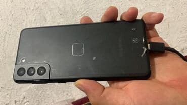 купить кнопочный сотовый телефон: Samsung Galaxy S21 Plus, Колдонулган, 256 ГБ, түсү - Кара — 4