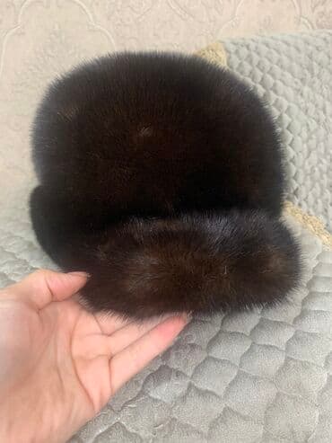 брендовые вещи оригинал: Норковая шапка в отличном состоянии, коричневого цвета. Тёплая — 1