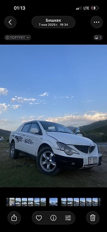 aion v: Ssangyong Actyon Sports: 2006 г., 2 л, Автомат, Дизель, Пикап — 3