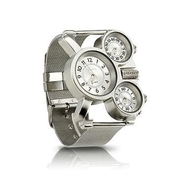 Кошельки: Мужские кварцевые наручные часы Oulm с тремя циферблатами - Три — 5