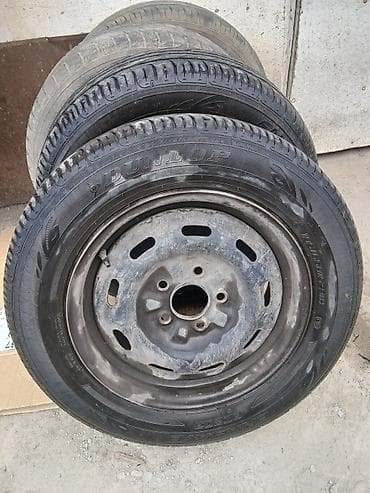 Колеса в сборе 195 / 65 / R 15, Лето, Б/у, Комплект, Легковые, Железные, отверстий - 5