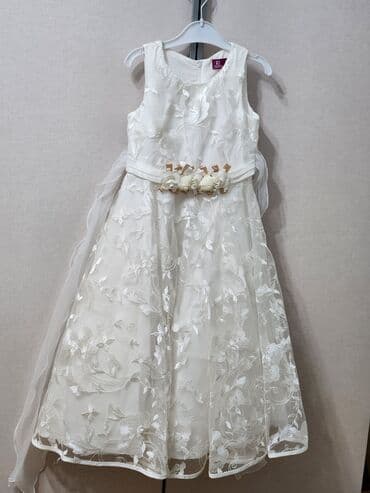 Детское платье, цвет - Белый at lalafo.kg Детское платье, цвет - Белый