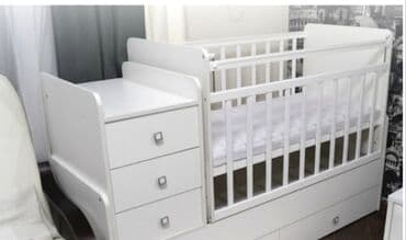 двухъярусные кровати со столом: Детская кровать трансформер, Другой тип, цвет - Белый — 1