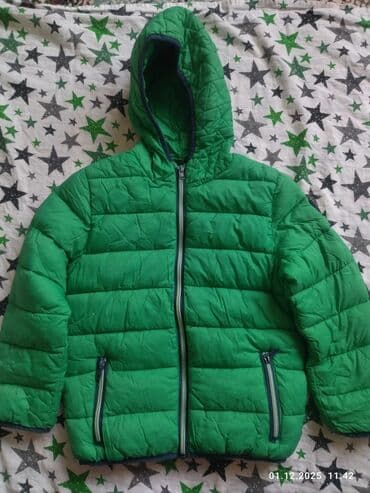 Детские куртки и ветровки — подборка из 4 моделей 1) Зеленая стеганая