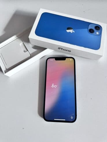 13 iphone: IPhone 13, Б/у, Синий, Коробка — 2