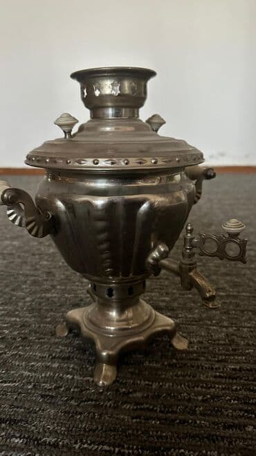 чайные наборы посуды: Самовар электрический (настольный, декоративный) - Материал: металл — 1