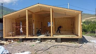 Курулуш жана оңдоо кызматтары: Строительство домов и хозяйственных зданий под ключ - Каркасные и — 7
