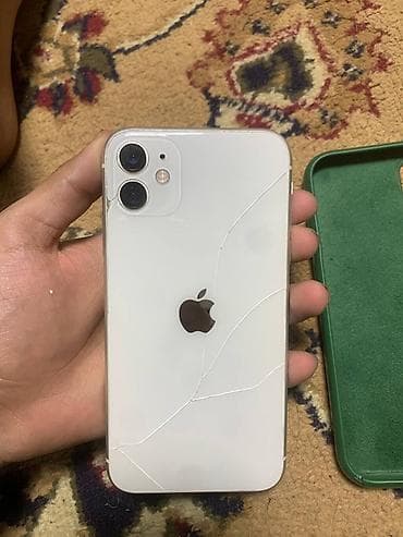 redmi note 9 lalafo: IPhone 11, Б/у, Белый, Чехол, 100 % — 3