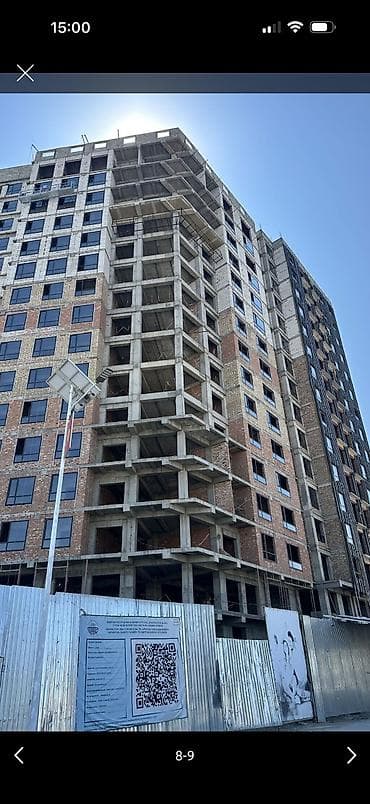 фаворит строй: 2 комнаты, 77 м², Асанбай мкр Элитка, 3 этаж, ПСО (под самоотделку) — 6