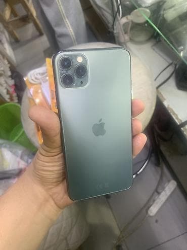 nokia e6: IPhone 11 Pro Max, Б/у, 64 ГБ, Зеленый, 74 % — 1