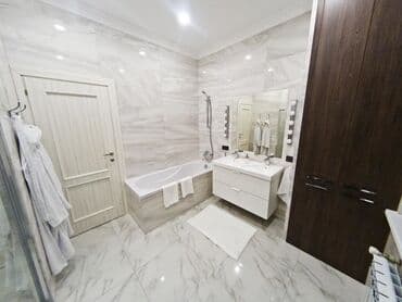 суточный квартира кызыл кыя: 1 комната, Душевая кабина, Постельное белье, Кондиционер — 9