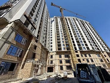 Квартиры: 2 комнаты, 83 м², Асанбай мкр Элитка, 7 этаж, ПСО (под самоотделку) — 8