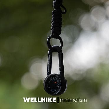 военное: Карабин‑брелок WELLHIKE с термометром и компасом - Двусторонний — 2