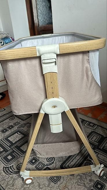 doona x: Детская приставная кроватка, Новый, С колесиками, цвет - Бежевый — 1