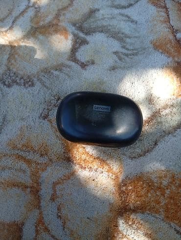 Техника и электроника: Беспроводные наушники Lenovo с заушными крючками + зарядный кейс - — 2