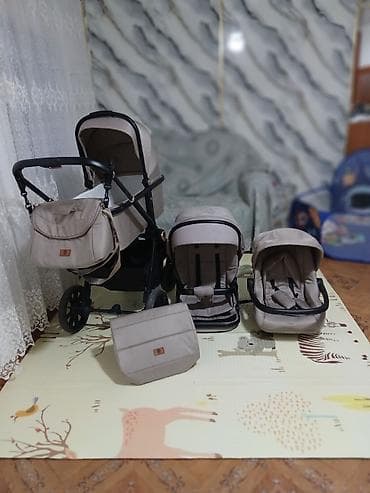 ходунки для детей с дцп бу: Детская коляска 3 в 1 в бежевом цвете Комплектация: - шасси с — 5