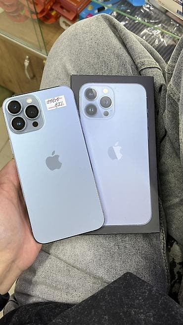 iphone 12 pro max ош: IPhone 13 Pro Max, Б/у, 256 ГБ, Sierra Blue, Коробка, 83 % — 2