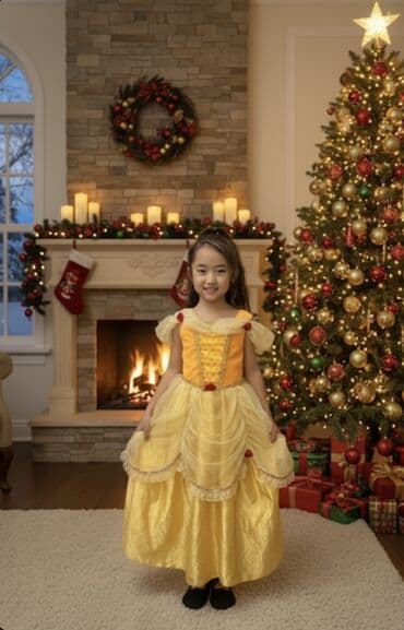 фото 3 на 4 цена бишкек: Детское платье, цвет - Желтый, Б/у — 1