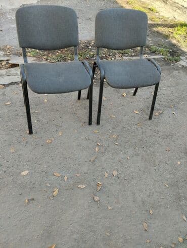 Офисные шкафы: Офисный стул, Б/у, цвет - Серый, Железо — 2