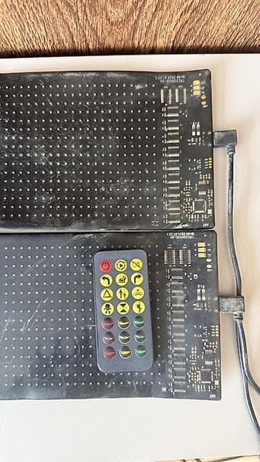 света лента: Светодиодные гибкие панели для бегающих строк/анимации (2 модуля в — 5