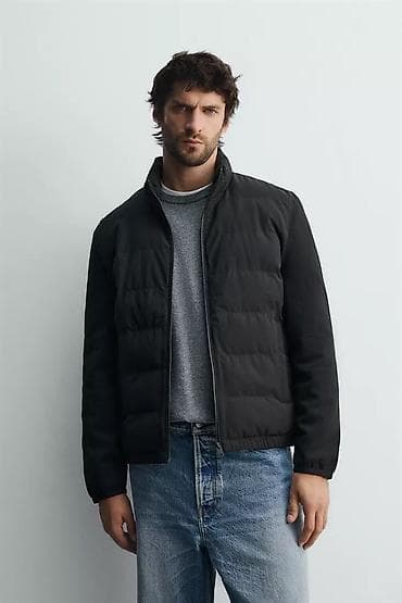 nike tech flece: Мужская куртка, L, Zara, Новый, цвет - Черный, Платная доставка, Самовывоз — 1