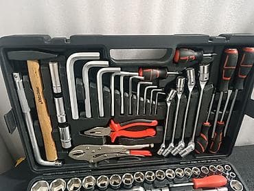 Генераторы: Набор инструментов в кейсе PPRO FORCE, большой комплект для слесарных — 5