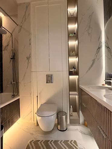 Недвижимость: 2 комнаты, 65 м², Асанбай мкр Элитка, 2 этаж, Дизайнерский ремонт — 7