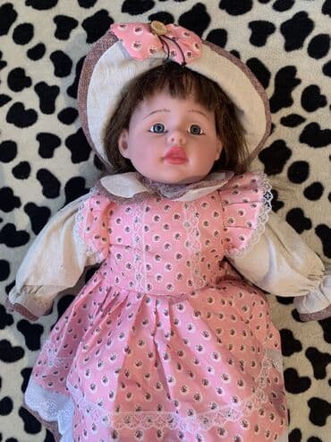 детские развивашки: Фарфоровая кукла в винтажном стиле. - Материал: фарфоровая голова и — 7