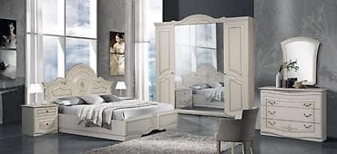 Стулья, табуретки: Спальный гарнитур, Б/у, Двуспальная кровать, Шкаф, Комод, Белоруссия, Дерево, Самовывоз, цвет - Белый — 9