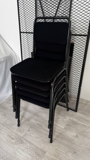 Офисный стул, цвет - Черный, Железо