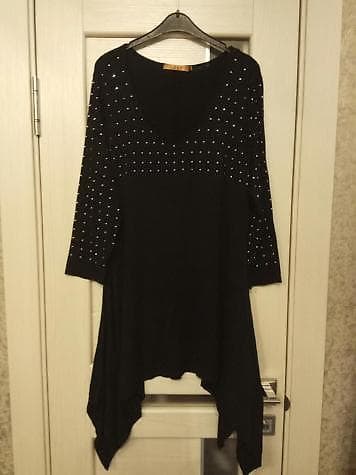 ange: Туника трикотажная со стразами, в новом состояниино постирана — 1