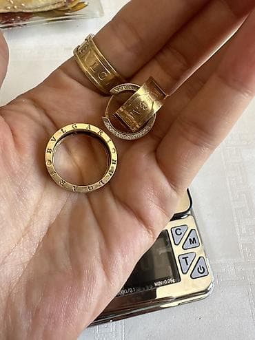 Личные вещи: Ювелирный комплект Bulgari (Bvlgari) - Два широких кольца-банды с — 3