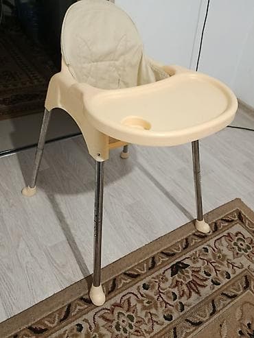 стулья для кормления детей: Детский стульчик для кормления. - Цвет: бежевый. - Широкий съемный — 2