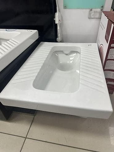 hi tech: Керамический напольный унитаз-туалет турецкого типа («сквот») — 1