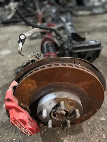 перфорированные тормозные диски: Комплект суппортов Subaru 2004 г., Б/у, Оригинал, Япония — 9