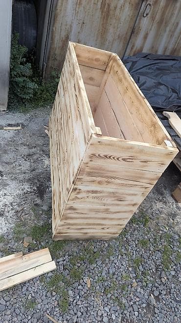 дрова деревья: Деревянные кашпо и ящики для растений - Материал: натуральная хвойная — 1