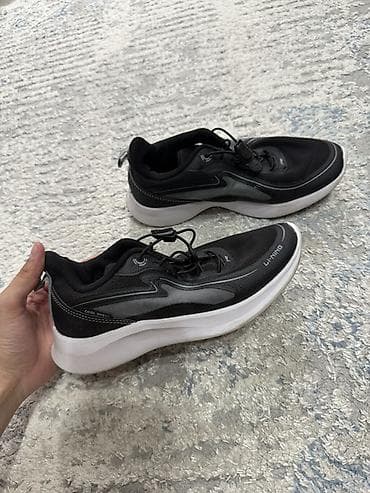 nike react: Кроссовки Li-Ning для бега/фитнеса - Цвет: черный с серыми вставками — 1