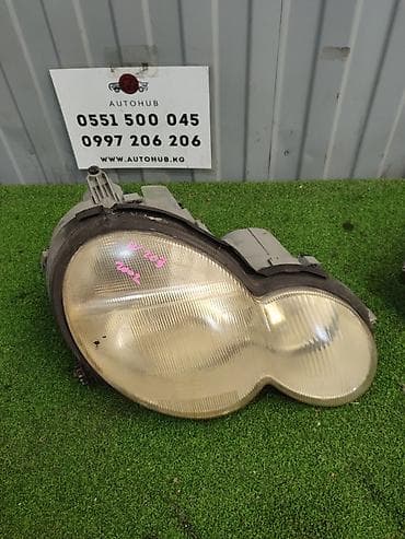 Автокосметика: Алдыңкы оң фара Mercedes-Benz 2002 г., Колдонулган, Оригинал, Германия — 1