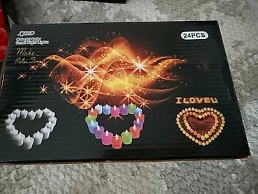 светодиодные люстры: LED свечи-ночники, набор 24 шт. - Тип: электронные чайные свечи (LED — 1