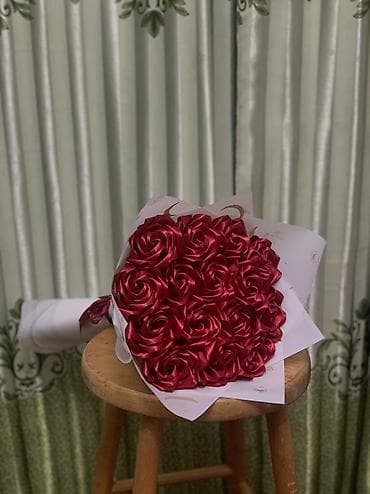 sles 70: Г Кара Балта Букет из атласных лент( искусственный) 15 роз Цена 400 — 5