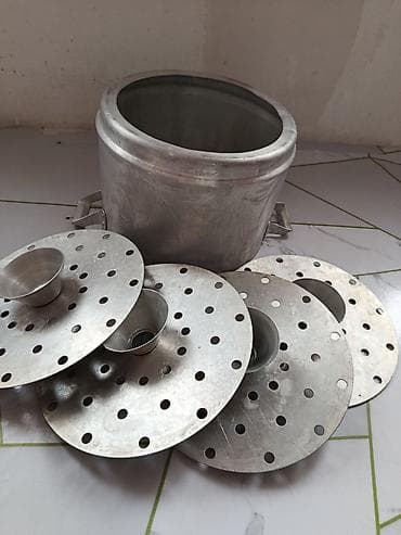 luminarc набор посуды: Набор кухонной утвари и посуды: - Две эмалированные вёдра с крышками — 3