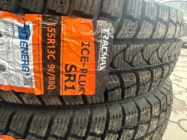 шины внедорожник: Шины 155 / R 13, Зимняя шипованная, Комплект, Легкий коммерческий транспорт (C/LT), Tracmax — 1