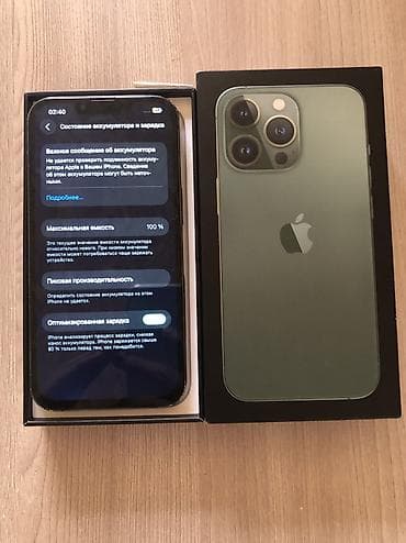 iphone 13 pro 512: IPhone 13 Pro, Б/у, 256 ГБ, Alpine Green, Коробка — 6