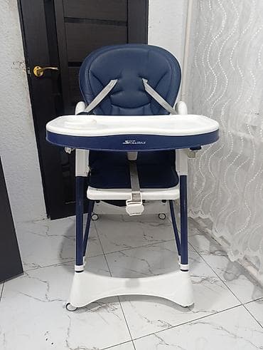 Стульчик для кормления, Б/у, Skillmax, Пластик, Трансформер, цвет - Синий, Самовывоз